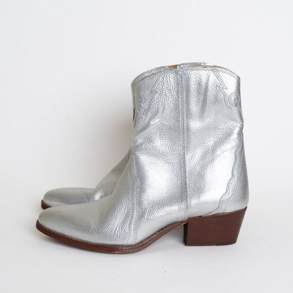 Free People Silver Ankle Boots - Picture 2 of 16